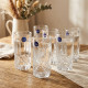 Glass Cup Set - 6 Pcs